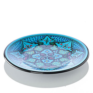 Image du produit pour 'Assiette plate : vaisselle orientale faite main en cramique dure'