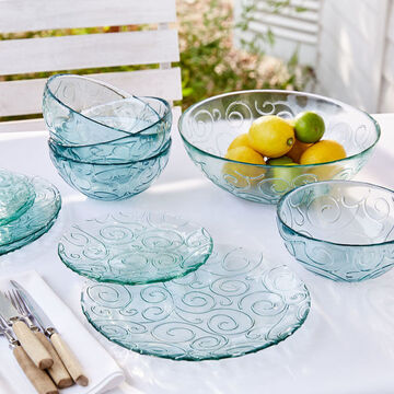 Image du produit pour 'Assiettes  dessert : Vaisselle espagnole en verre  - originale, vive, solide'