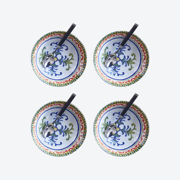 Image du produit pour 'Assiettes creuses en cramique de grande qualit aux dcors traditionnels siciliens'