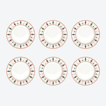 Image du produit pour 'Assiettes plates Casse-noisette en porcelaine'