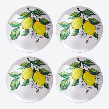 Image du produit pour 'Assiettes plates : opulente vaisselle italienne au motif de citrons'