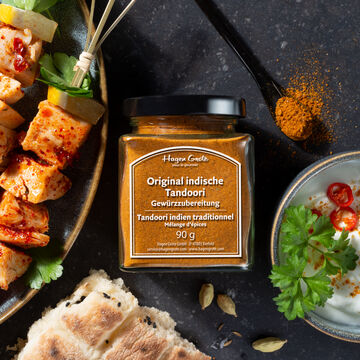 Image du produit pour 'Brochettes tandoori avec salade indienne de concombres'