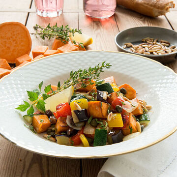 Image du produit pour 'Caponatina d'aubergines et de patates douces'