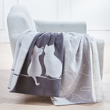 Image du produit pour 'Caw� Plaid r�versible Cats � motif chats, env. 150 x 200 cm'