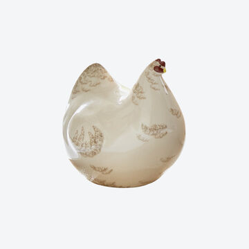 Image du produit pour 'Clbre design : poule en cramique faite  la main dans une manufacture du sud de la France, dcoration de jardin'