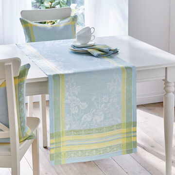 Image du produit pour 'Chemin de table de Pques en lin de haute qualit : tiss jacquard et extrmement rsistant'