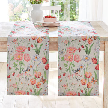 Image du produit pour 'Chemin de table sudois printanier en coton bio de qualit suprieure'