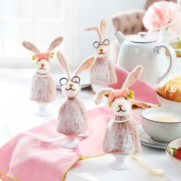 Image du produit pour 'Couvre-oeufs en feutre soigneusement travaills'