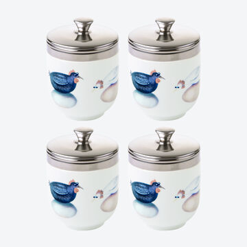 Image du produit pour 'Cuiseur  œufs en porcelaine pour un petit-djeuner parfait'