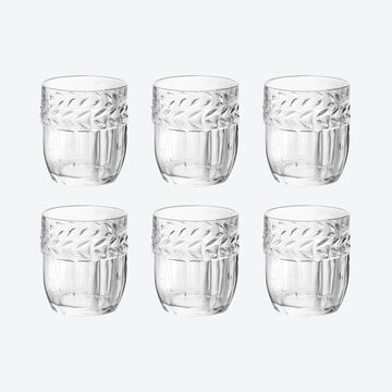 Image du produit pour 'De jolis verres  eau au dcor de laurier'