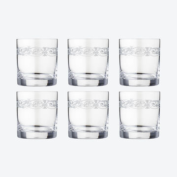 Image du produit pour 'lgants verres  eau en cristal  aux motifs de sarments en filigrane par pantographie'