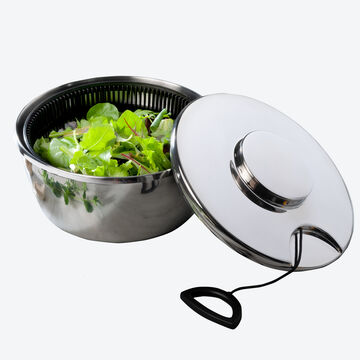 Image du produit pour 'Essoreuse  salade en acier inoxydable : une salade sche en quelques secondes'
