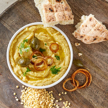 Image du produit pour 'Fava &ndash; houmous grec aux c�pres et oignons frits'