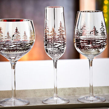 Image du produit pour 'Fltes  champagne - Spectaculaires, souffles  la bouche avec des motifs hivernaux'
