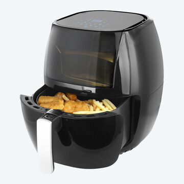 Image du produit pour 'Friteuse  air chaud innovante avec fentre de contrle : en 20 minutes, des plats moelleux avec peu de graisses'