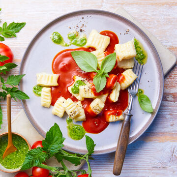 Image du produit pour 'Gnocchetti  la ricotta, sauce tomate et pesto au basilic'