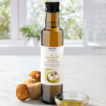 Image du produit pour 'Huile d'olive BIO aux cpes - Huile Gourmet parfume, trs aromatique'