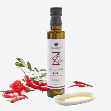 Image du produit pour 'Huile d'olive extra vierge au piment - 250 ml'