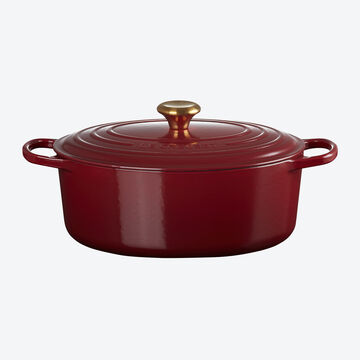 Image du produit pour 'Le Creuset : classique cocotte ovale en fonte �maill�e indestructible'