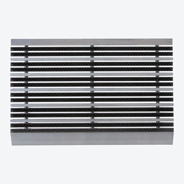 Image du produit pour 'Le paillasson profil aluminium  brosses ne laisse aucune chance  la salet ou  l'humidit'