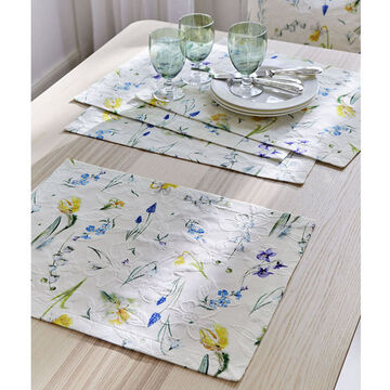Image du produit pour 'Le set de table matelass unit la technique du tissage en relief et l'impression numrique riche en dtails'