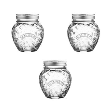 Image du produit pour 'Lot de 3 : pots  confiture Kilner'