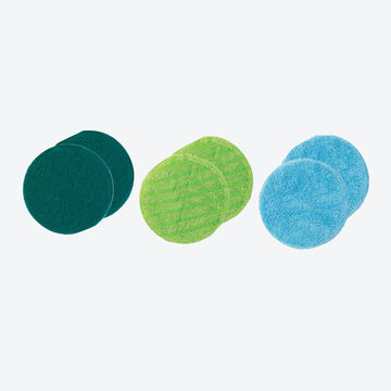Image du produit pour 'Lot de 6 tampons de nettoyage de rechange pour le balai serpillire lectrique'