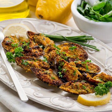 Image du produit pour 'Moules gratines  la sicilienne  cozze gratinate alla siciliana '