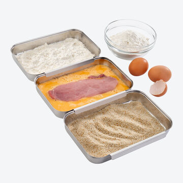 Image du produit pour 'Paner rapidement et proprement, mariner et faire des portions'