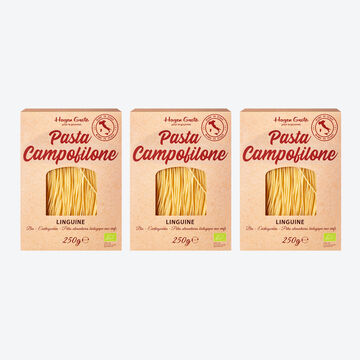 Image du produit pour 'Ptes Campofilone BIO : Linguine aux oeufs pour gourmets'