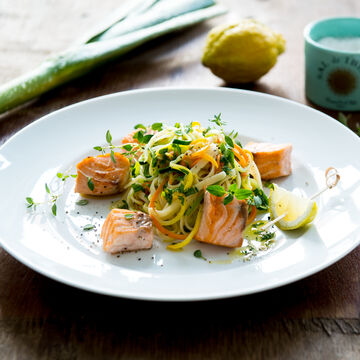 Image du produit pour 'Ptes de lgumes et ptes bavette avec gremolata et ds de saumon'