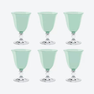 Image du produit pour 'Petits verres en cristal color�s � l'�l�gante forme �vas�e'