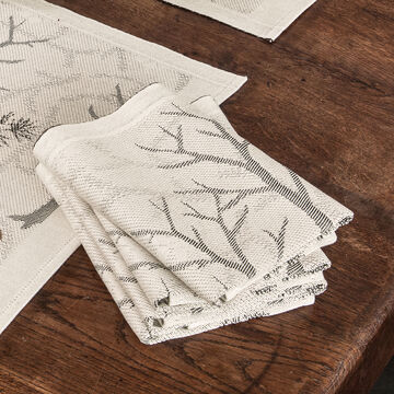 Image du produit pour 'Serviettes: Impressions de fort hivernale sur linge de table jacquard de Sude'