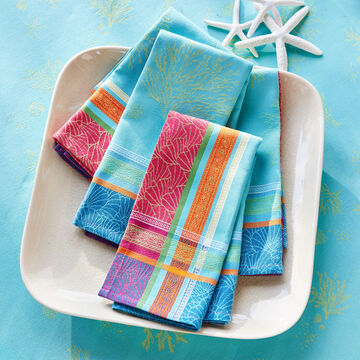 Image du produit pour 'Serviettes en coton Oc�an &ndash; lot de 4, 50 x 50 cm'