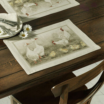 Image du produit pour 'Set de table: Ce linge de table de style campagnard nous enchante avec son ambiance gaie'