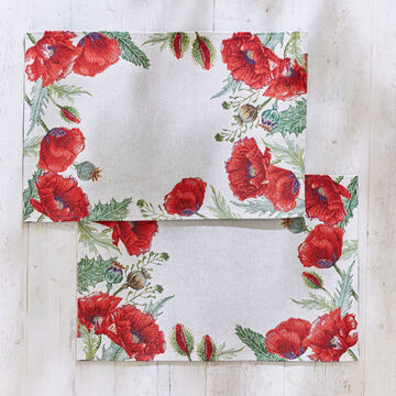 Image du produit pour 'Set de table en tissu Coquelicot - fa�on gobelin, 35/48 cm'