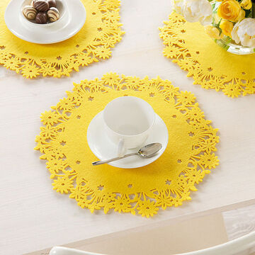 Image du produit pour 'Sets de table ronds : les sets de table en feutre colors protgent les surfaces fragiles'