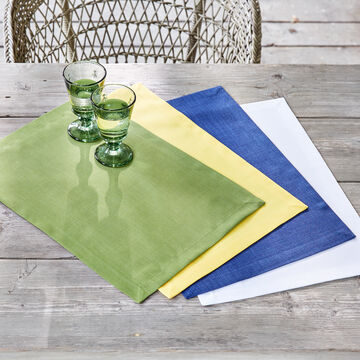 Image du produit pour 'Sets de table unis  effet chin, antitaches'