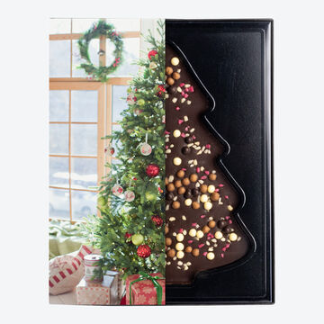 Image du produit pour 'Tablette de chocolat de Nol en forme de sapin, au chocolat noir'