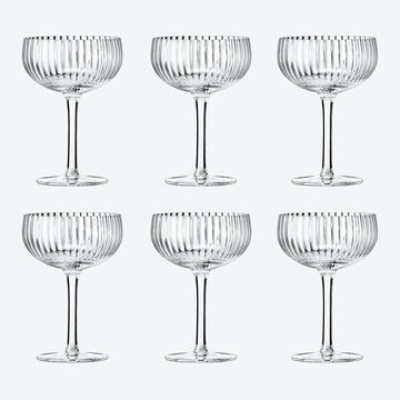 Image du produit pour 'Verres  cocktails lgants  l'optique facette pour des reflets tincelants'