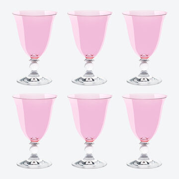 Image du produit pour 'Verres � eau en cristal color�s � l'�l�gante forme �vas�e'