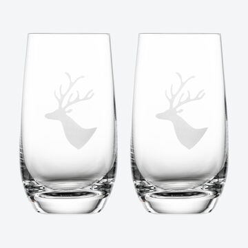 Image du produit pour 'Verres  eau, motif cerf des Alpes - En cristal de 1re qualit'