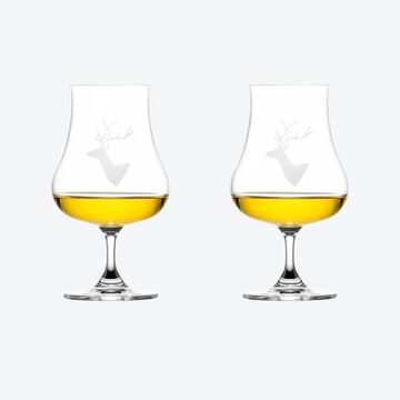 Image du produit pour 'Verres  spiritueux, motif cerf des Alpes - En cristal de 1re qualit'