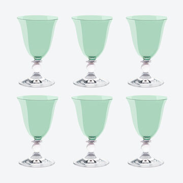 Image du produit pour 'Verres � vin en cristal color�s � l'�l�gante forme �vas�e'