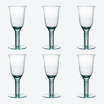 Image du produit pour 'Verres fodaux espagnols  l'ancienne, en verre recycl aux reflets vert tendre'
