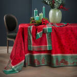 Image du produit pour 'Nappes jacquard aux motifs de Nol traditionnels'