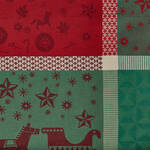 Image du produit pour 'Nappes jacquard aux motifs de Nol traditionnels'