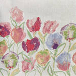 Image du produit pour 'Set de table en tissu � motif de tulipes - Gobelin, lot de 2'