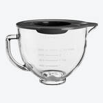Image du produit pour 'Accessoire pour robot KitchenAid : bol gradu en verre avec couvercle en silicone'