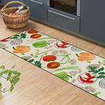 Image du produit pour 'Ce tapis de sol sp�cial cuisine et entr�e aux motifs exclusifs de l�gumes prot�ge sols et articulations'